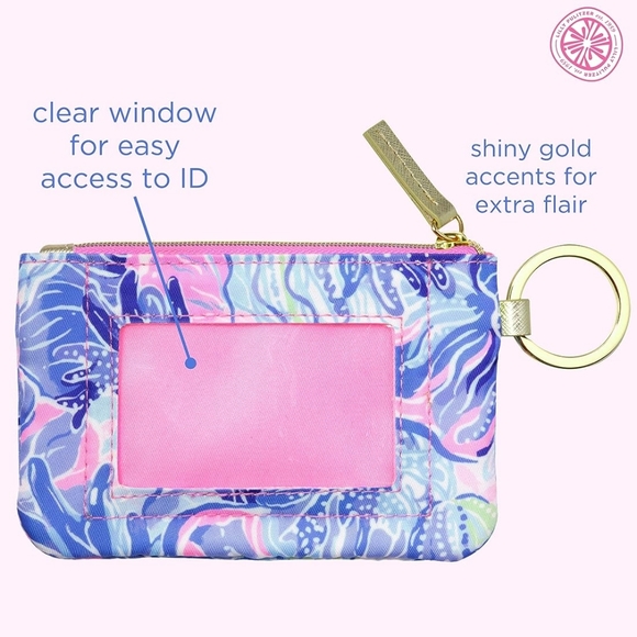 NWOT Lilly Pulitzer ID Holder wallet with keychain. - Picture 9 of 9